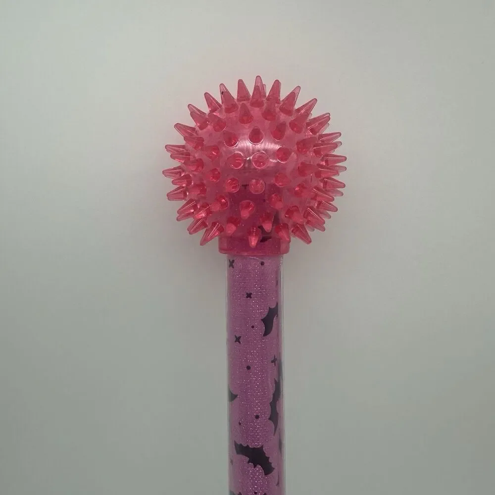 Creatology Halloween Light Up Baton Spiky Ball Flashing LED Wand Toy Prop Bats